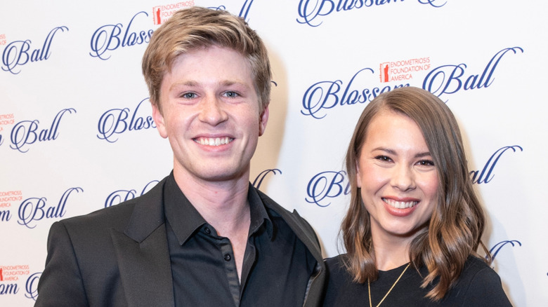Robert and Bindi Irwin at the Endometriosis Foundation of America's Blossom Ball in 2024