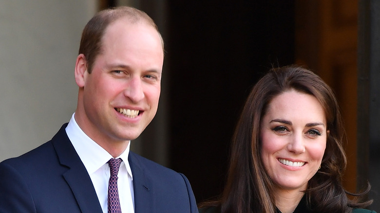 Prince William and Kate Middleton smiling