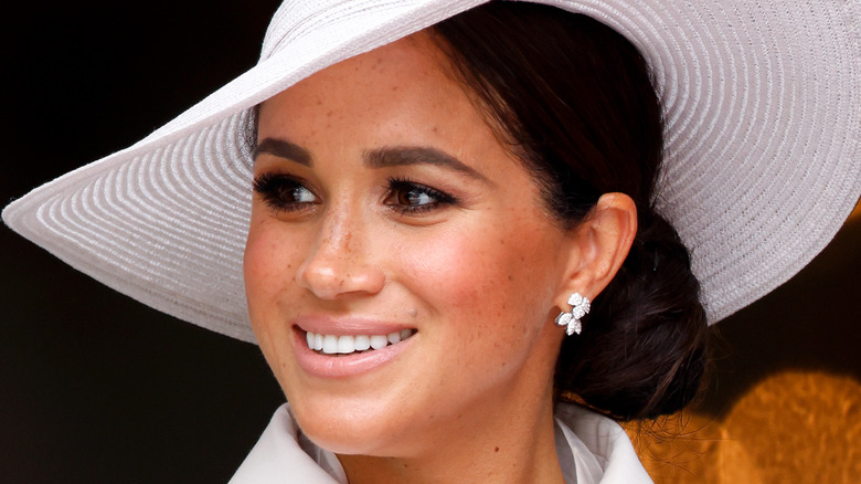 Meghan Markle wearing white at the Platinum Jubilee