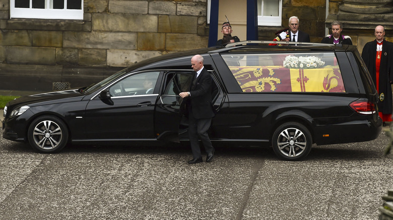The queen's hearse