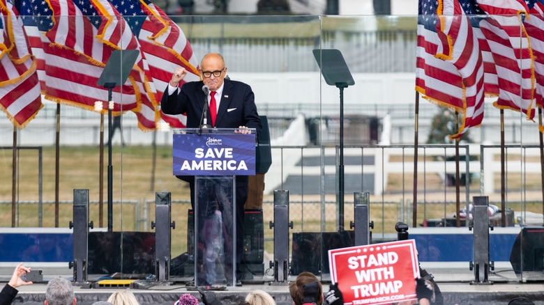 Rudy Giuliani at Trump event 