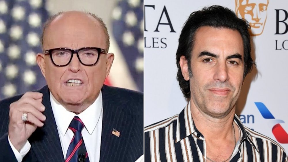 Rudy Giuliani and Sacha Baron Cohen