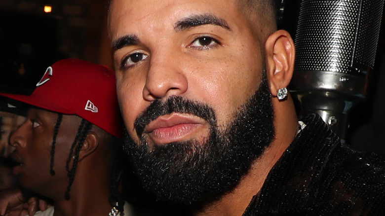 Close-up of rap artist Drake