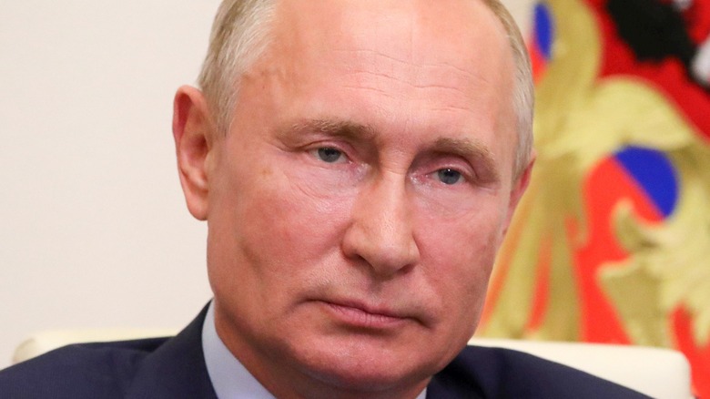 Vladimir Putin grimacing 