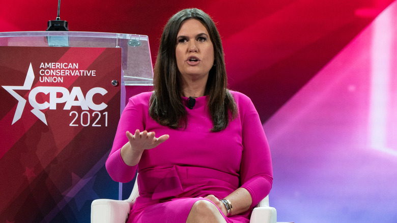 Sarah Huckabee Sanders speaking