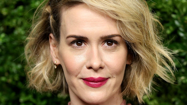 Sarah Paulson poses on the red carpet