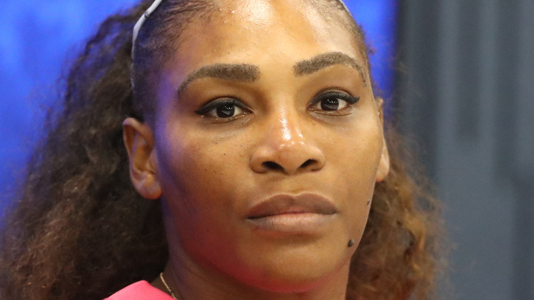 Serena Williams at 2018 US Open semi-final match