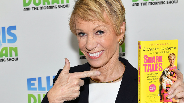 Barbara Corcoran with her book