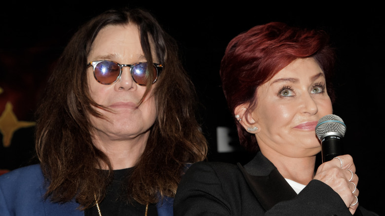 Ozzy Osbourne and Sharon Osbourne talking