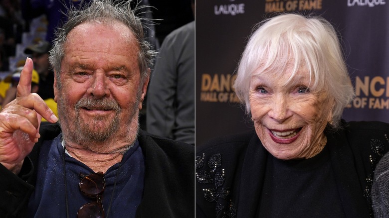 A split image of Jack Nicholson and Shirley MacLaine smiling