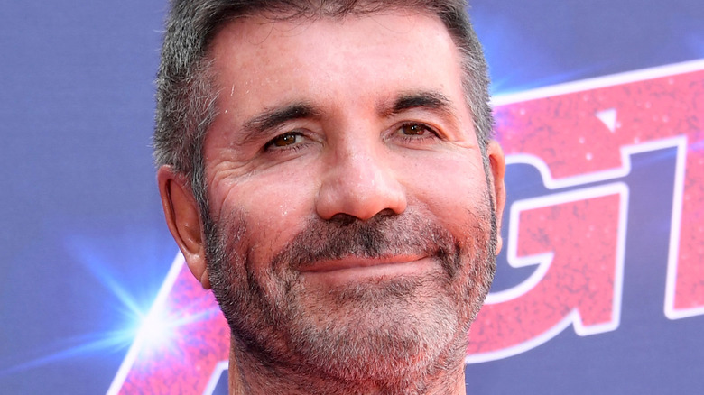 Simon Cowell on the red carpet 