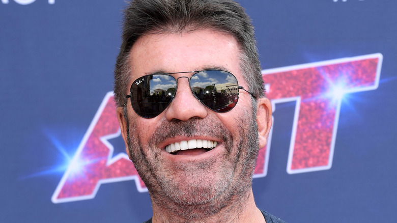 Simon Cowell on the red carpet 