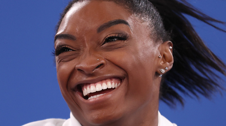 Simone Biles smiling