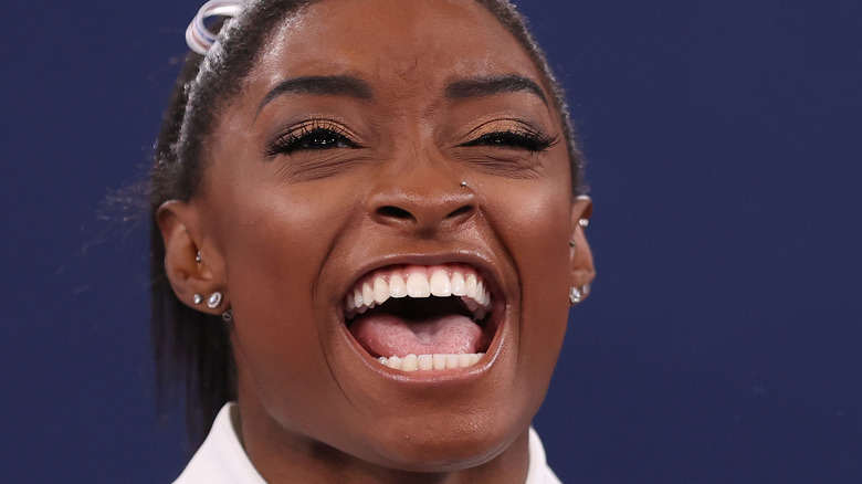 Simone Biles smiling