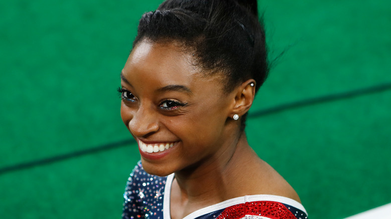 Simone Biles smiling