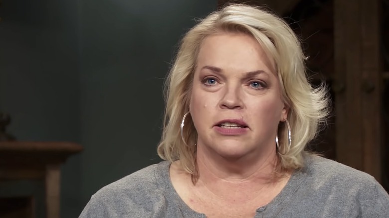 Janelle Brown looking disgruntled on Sister Wives