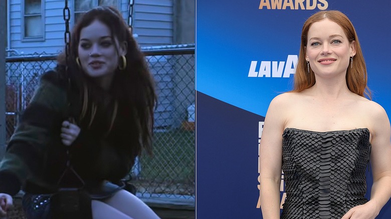 (l-r): Jane Levy as Mandy Milkovich in "Shameless" and Jane Levy at an event