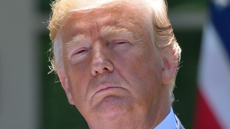 Donald Trump frown