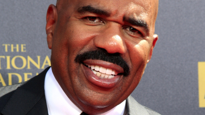 Steve Harvey on the red carpet