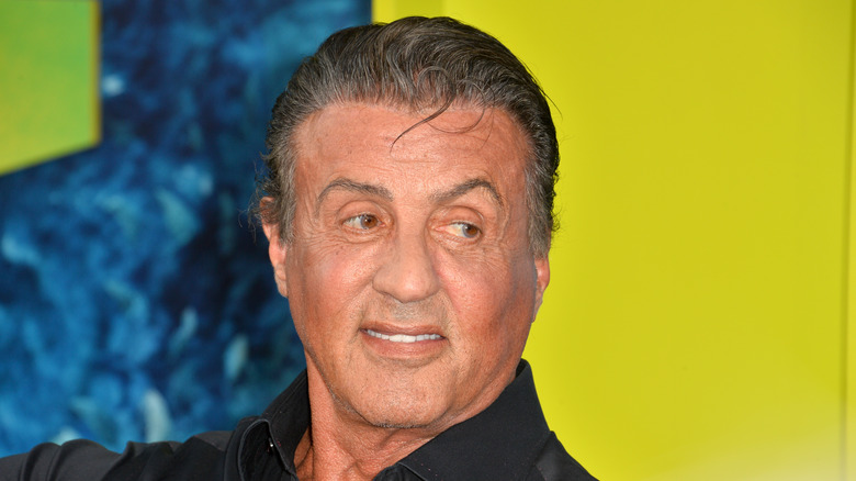 Sylvester Stallone smiling