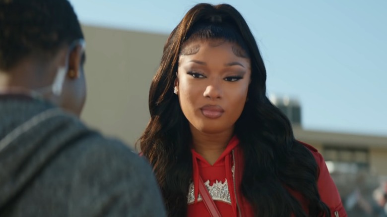 Megan Thee Stallion appears in the Frito-Lay Super Bowl 2022 commercial