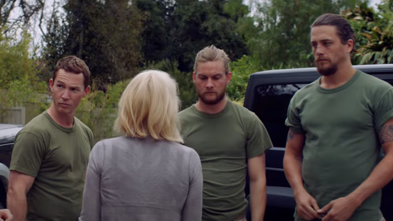 Jake Weary in an Animal Kingdom scene with costars