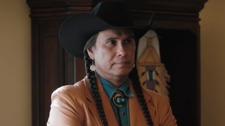 Mo Brings Plenty in a scene from "Yellowstone"