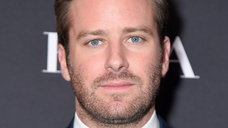 Armie Hammer smiling on the red carpet