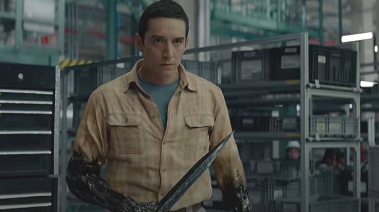 Gabriel Luna acting in Terminator: Dark Fate