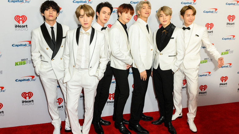 BTS white suits