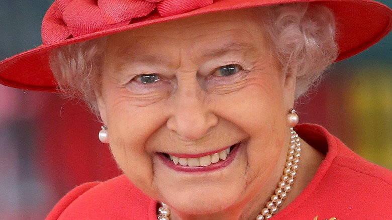 Queen Elizabeth smiling