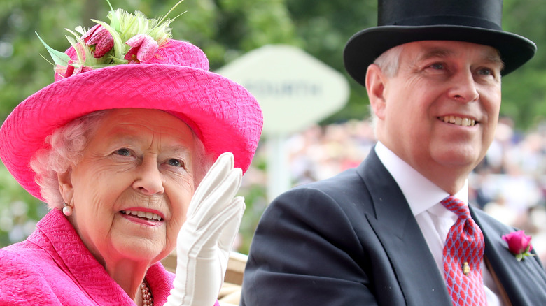 Prince Andrew and Queen Elizabeth II