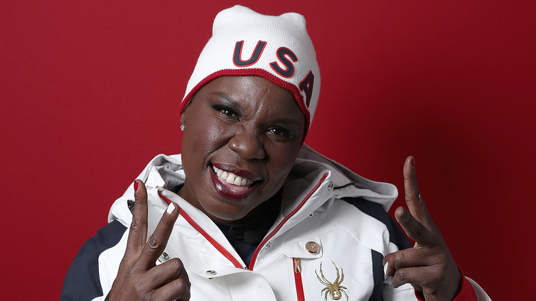 Leslie Jones poses in Team USA garb