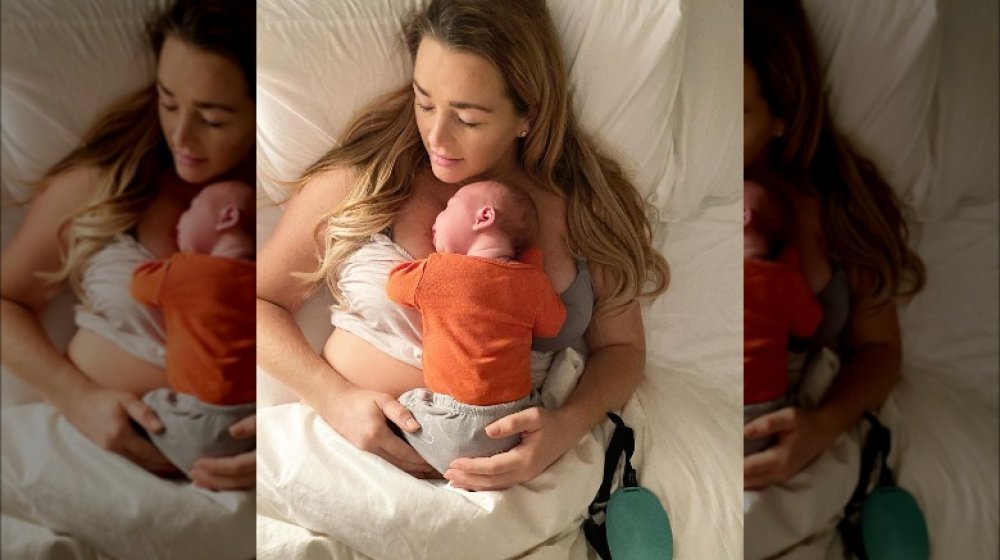 Jamie Otis and baby Hendrix