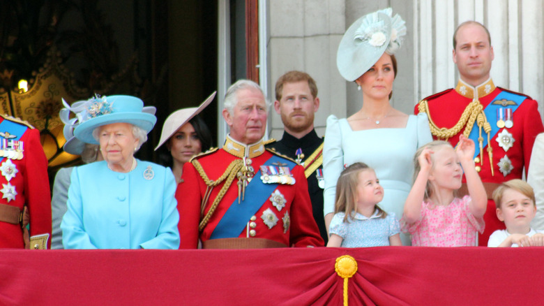 The royal family at Buckingham Palace