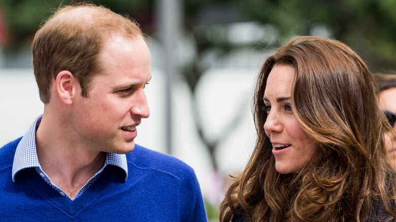 Prince William and Kate Middleton at an event.