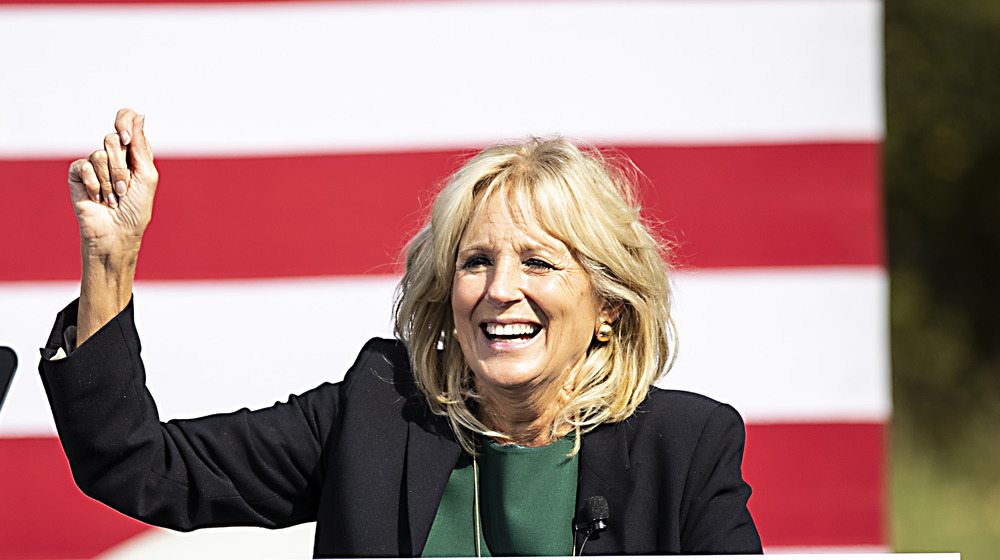 Dr. Jill Biden at a campaign rally