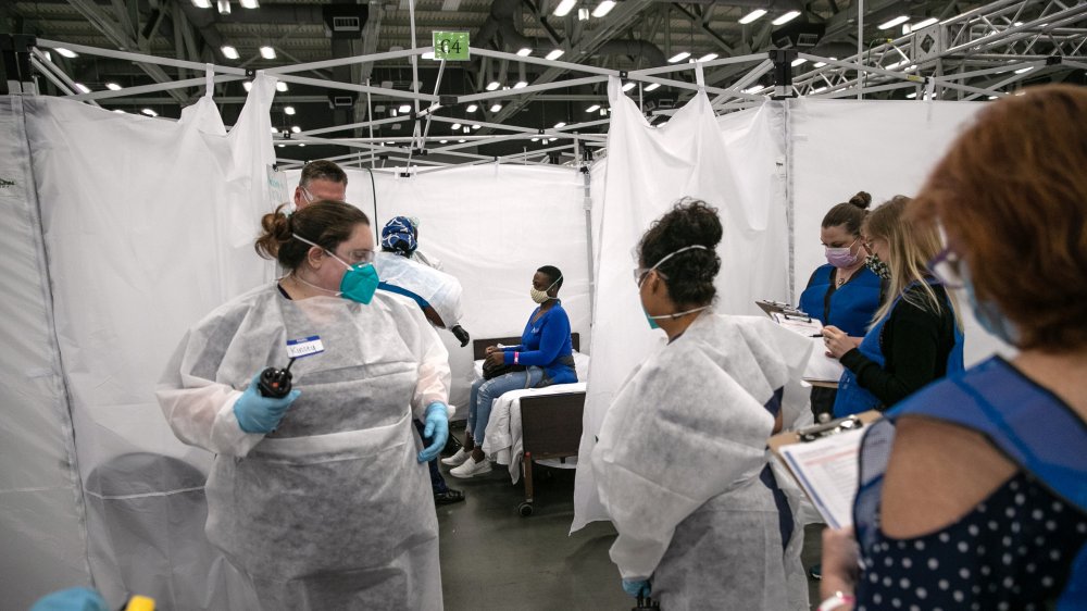 Training to receive covid patients