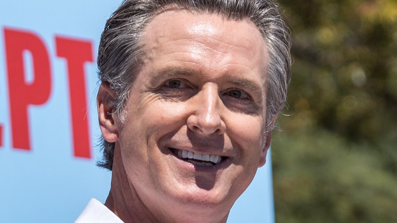 Gavin Newsom smiling 