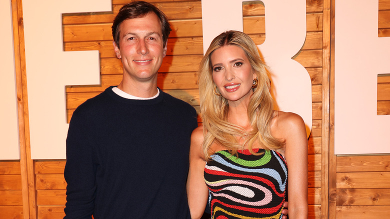 Ivanka Trump and Jared Kushner posing together