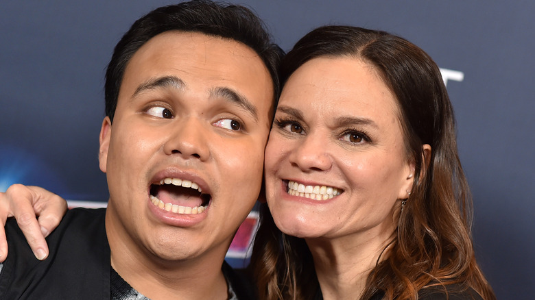 Kodi Lee with his mother, Tina Lee