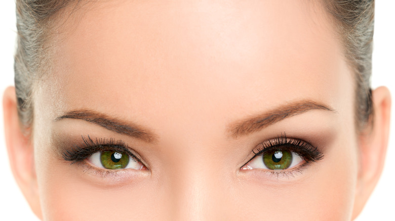 Close up of a woman's eyes
