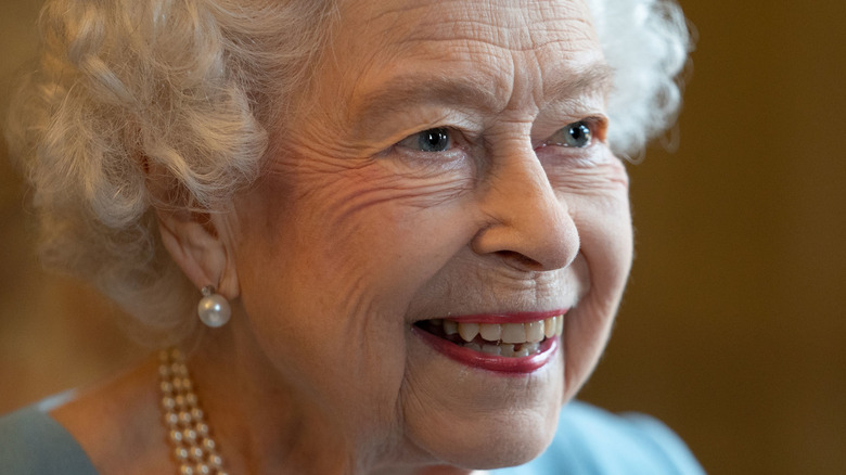 Queen Elizabeth II smiling