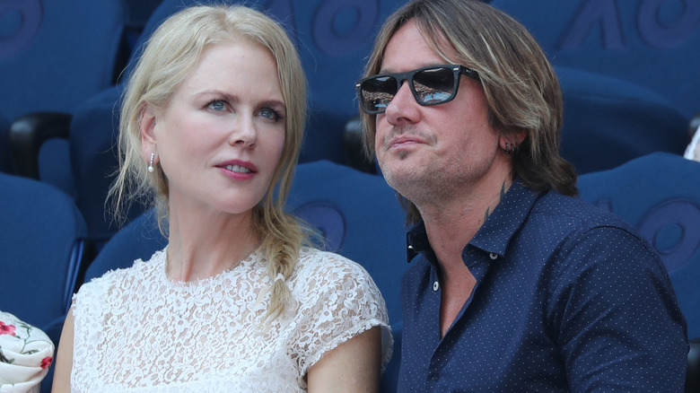 Nicole Kidman and Keith Urban seem tense in the stands