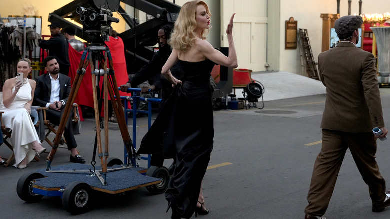 Nicole Kidman blowing a kiss