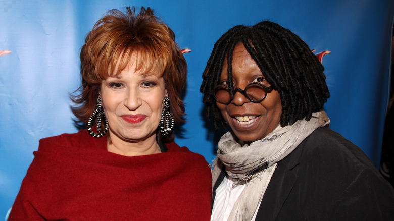 joy behar and whoopi goldberg smiling