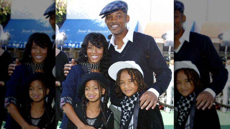 Will and Jaden smith smiling