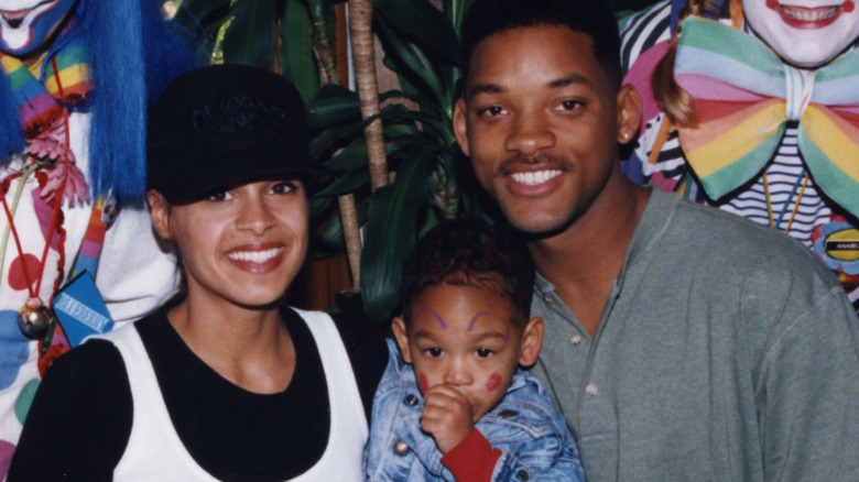Will Smith and his first wife smiling