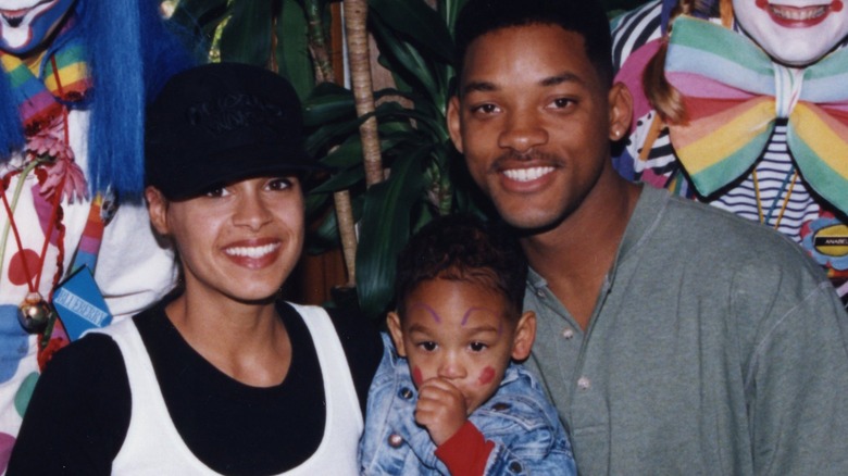 Will Smith and his first wife smiling 