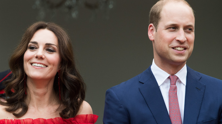 Prince William and Catherine Middleton smiling